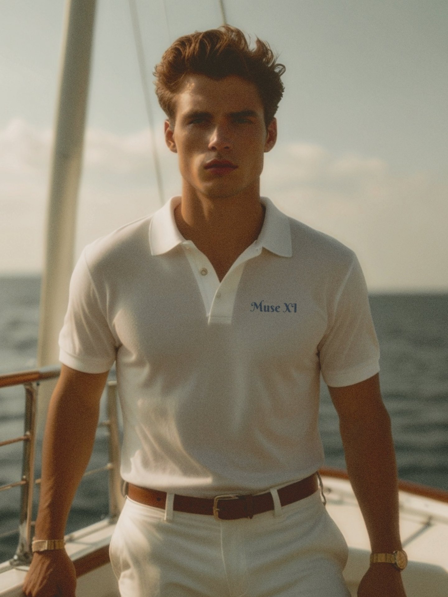 Muse XI x Adidas Performance Polo Shirt (blue) product image (4)