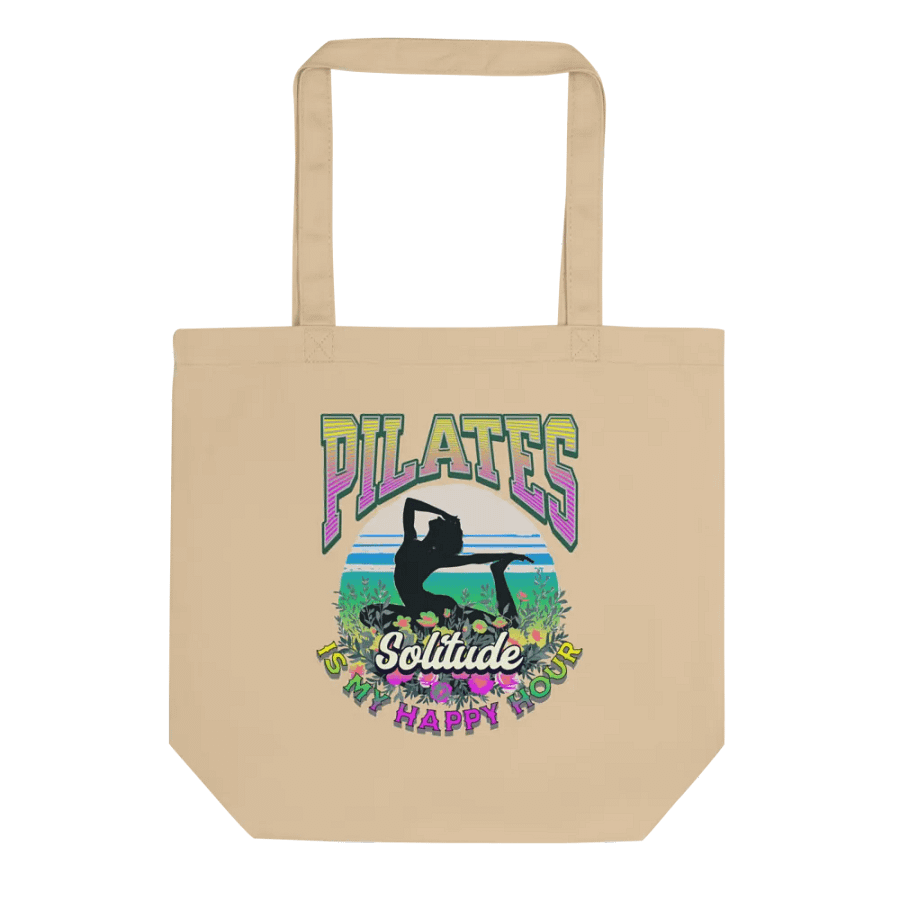 Pilates Is My Happy Hour Solitude Eco Tote product image (1)