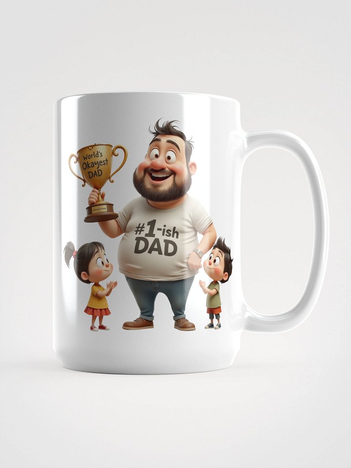 World’s Okayest Dad – Funny Cartoon Father’s Day Design product image (1)