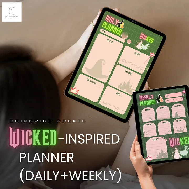 Wicked-Inspired Planner (Daily + Weekly) product image (1)