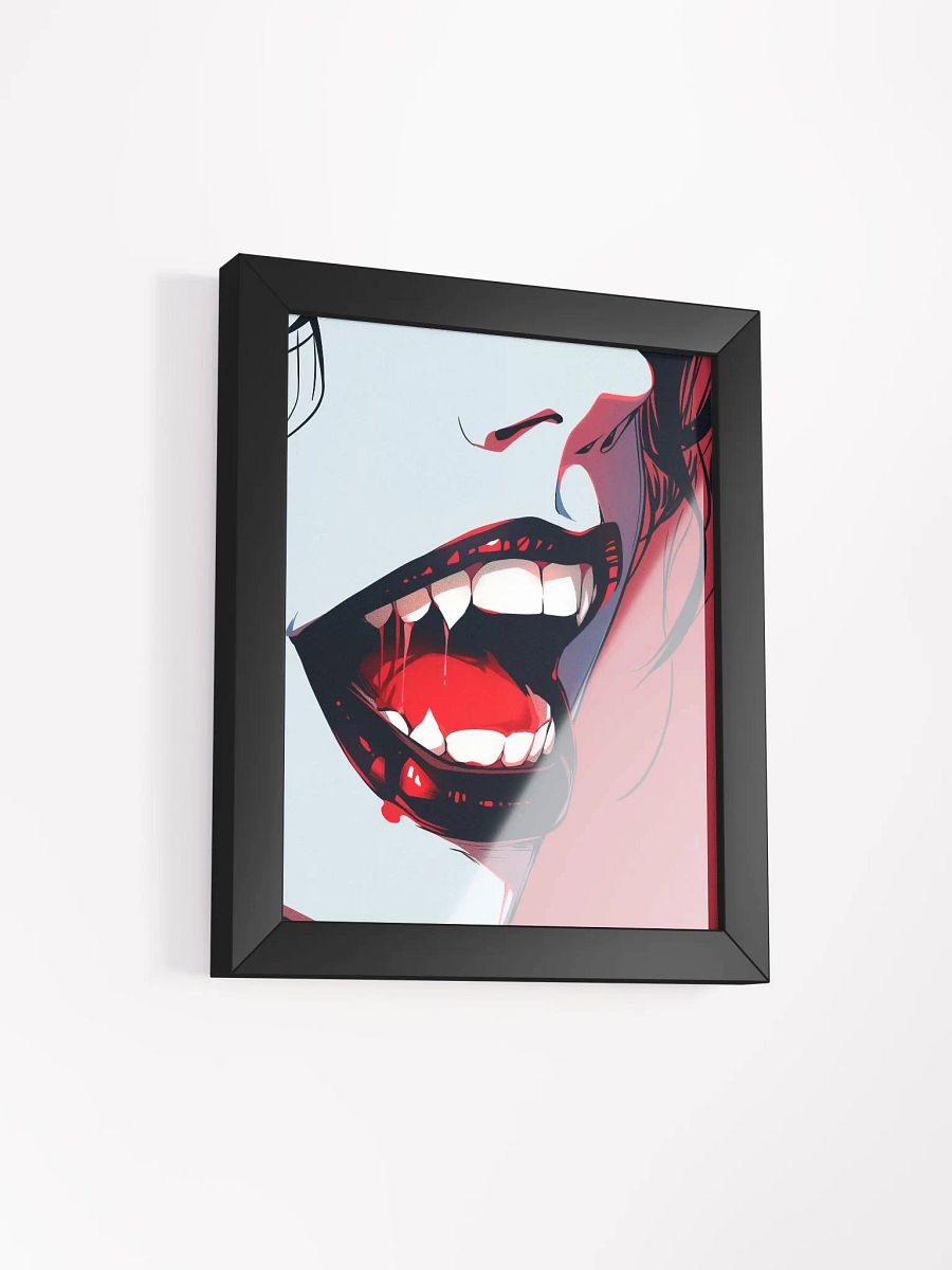 Framed Vampire Fangs Matte Poster product image (24)
