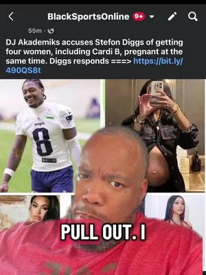 Stefon Diggs for four women including Cardi B pregnant at same time?? 