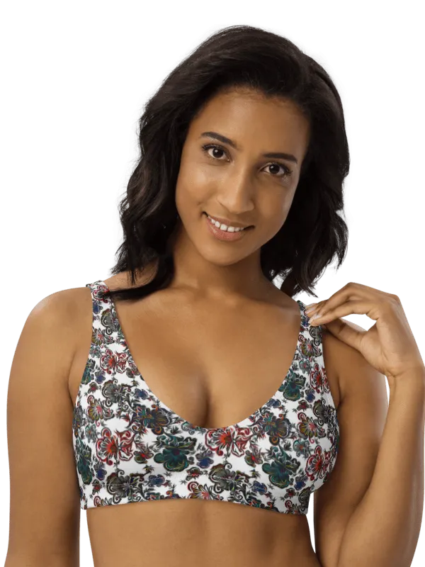 Mysterious Flowers | Recycled Padded Bikini Top product image (1)