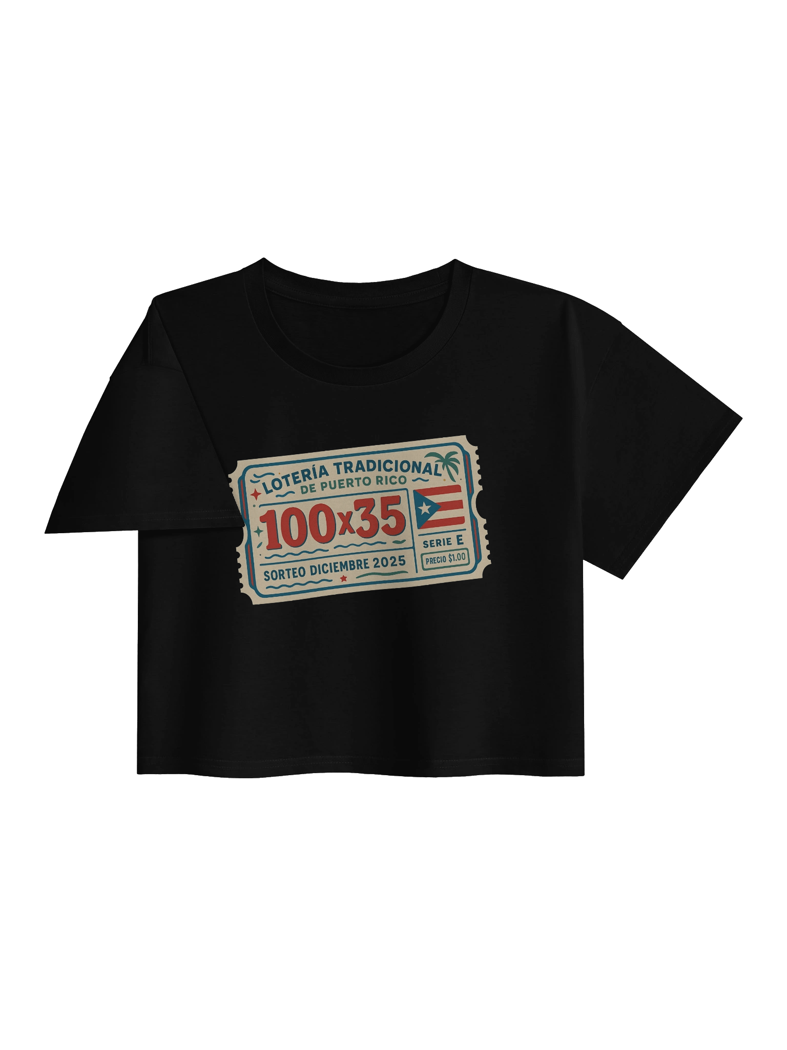 100x35 Boleto de Lotería Crop Top product image (2)