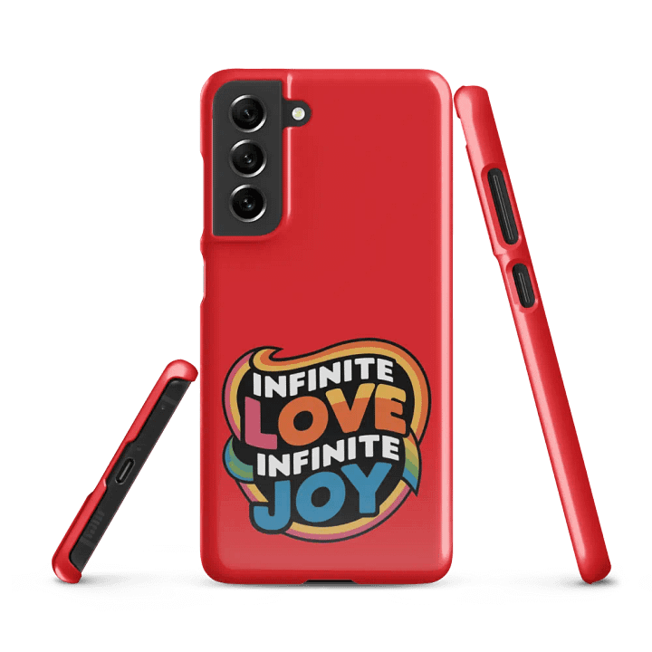 Infinite Love Infinite Joy Snap Case for Samsung (Red) product image (1)