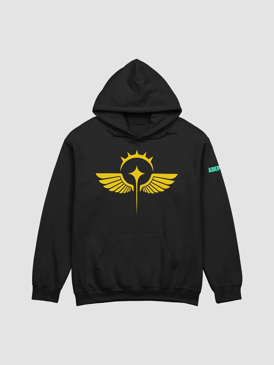 Adeptus Momfriendicus Gold Logo Hoodie product image (1)