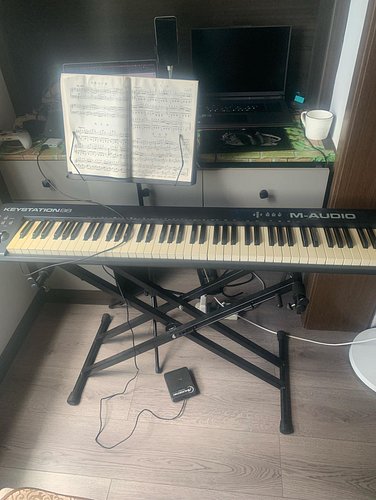 I’m playing piano as reward. Maybe I can become a musician one day