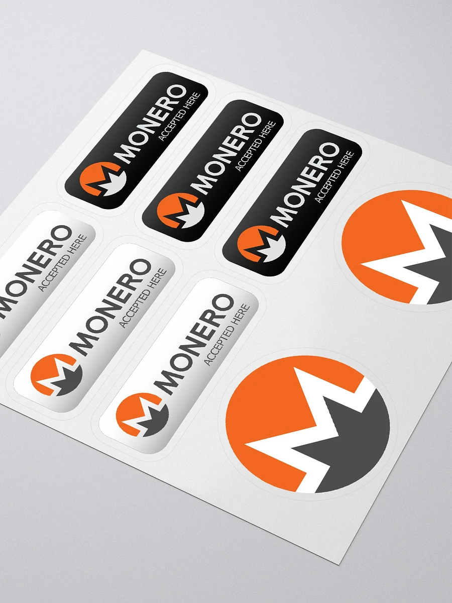 Monero Accepted Here Stickers product image (3)