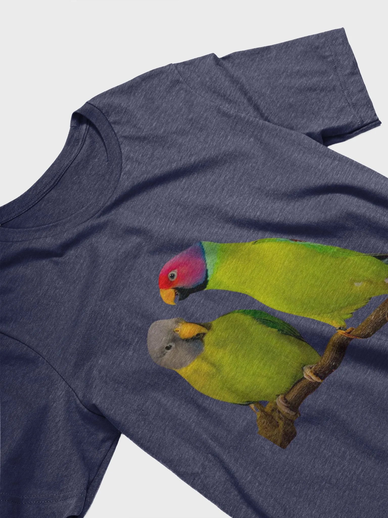 Vibrant Plumheaded Parakeets Unisex T-Shirt product image (3)