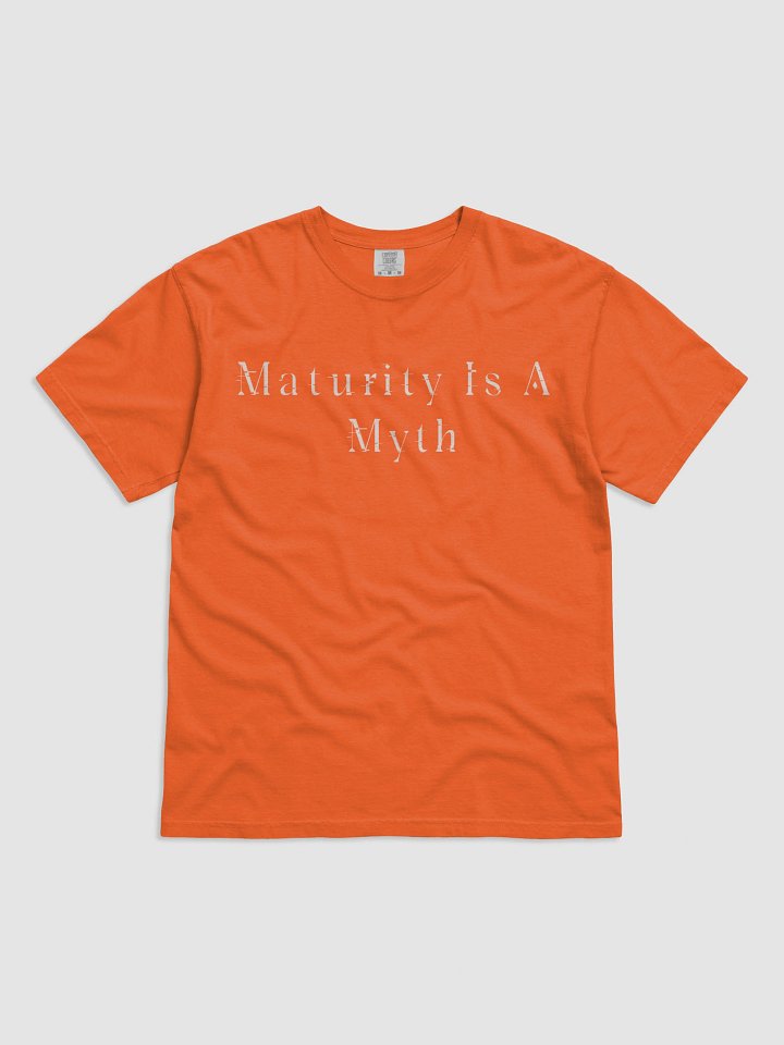 Maturity Is A Myth Burnt Orange Cursed Tee product image (1)
