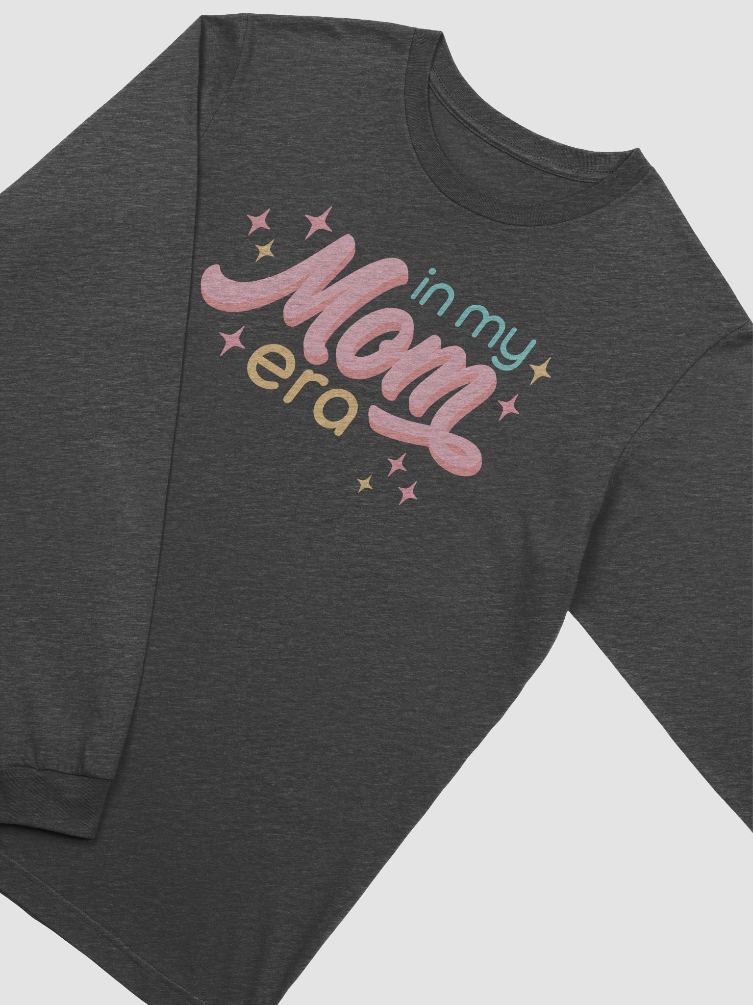 In My Mom Era Long Sleeve Tee – Retro Pastel Graphic Shirt for Moms product image (2)