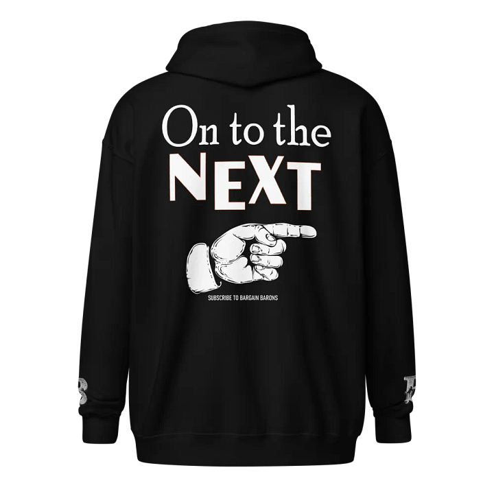 ON TO THE NEXT (Zipper Hoodie - Dark) product image (3)