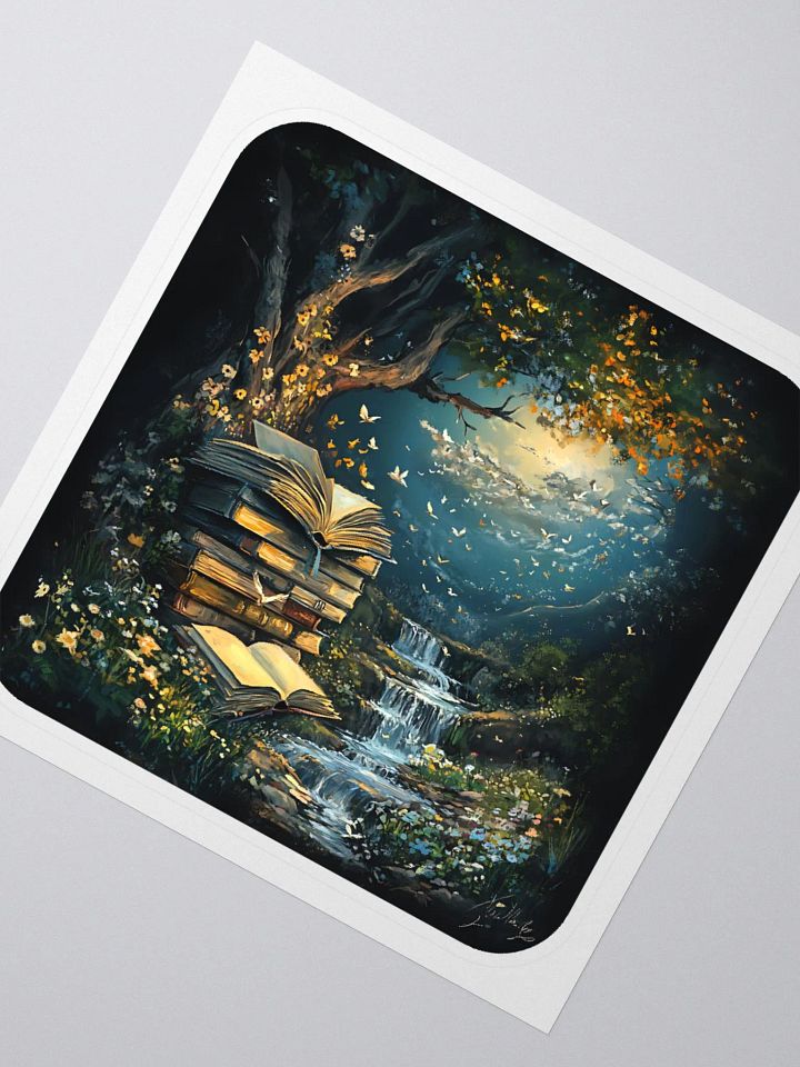 Books By The Stream Sticker product image (2)