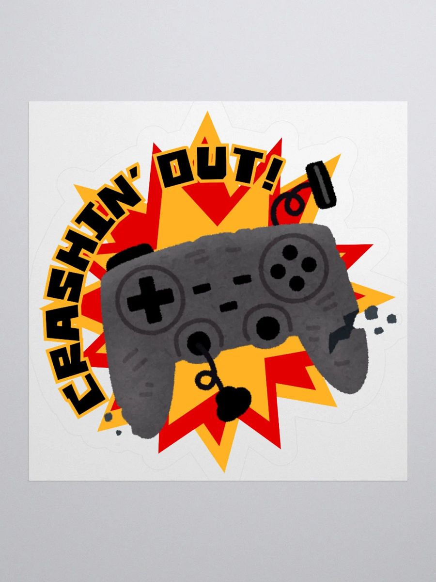 CRASHIN' OUT! Controller Kiss Cut Stickers product image (4)