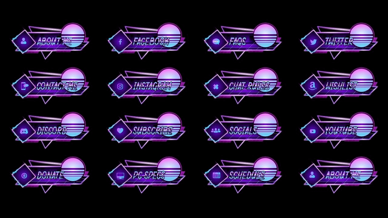 Funky Retro Twitch Panels product image (2)