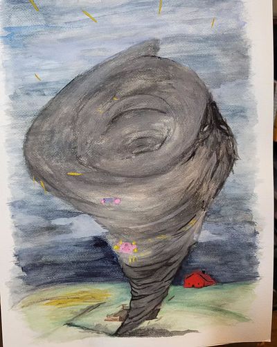 Yay! I finally feel good enough to paint again. ^_^ 
Here is where I left off with this one before my surgery.