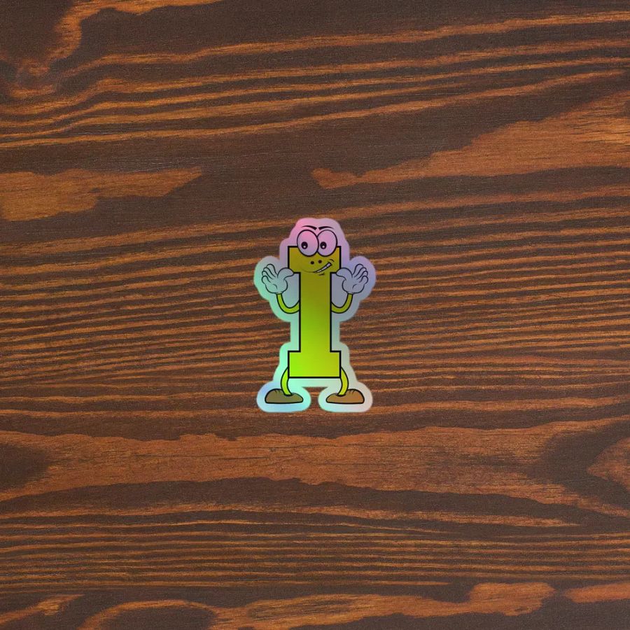 I Holographic Cartoon Character Sticker product image (5)