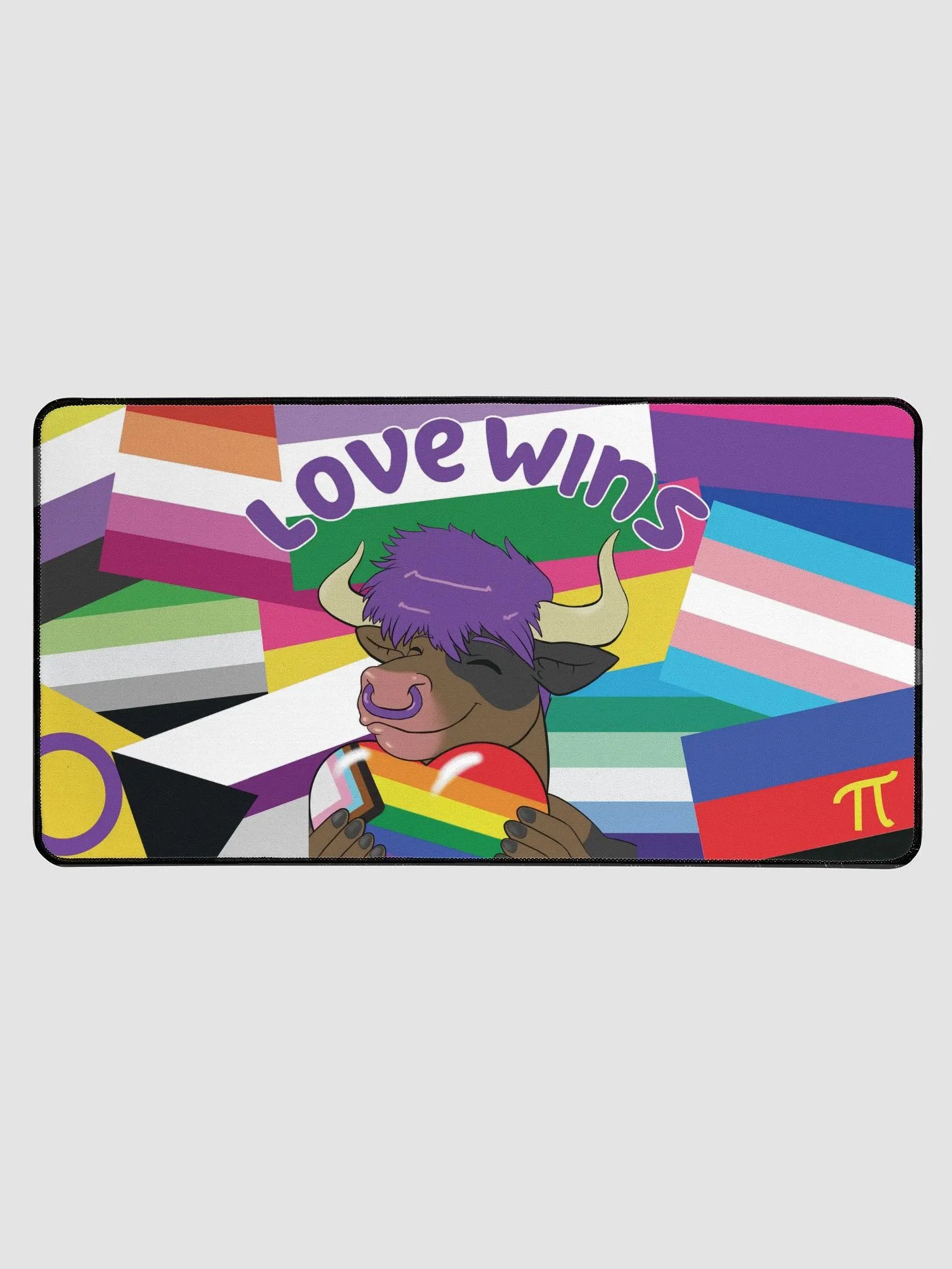 "Love Wins (Pride Flag Edition)" Desk Pad product image (1)