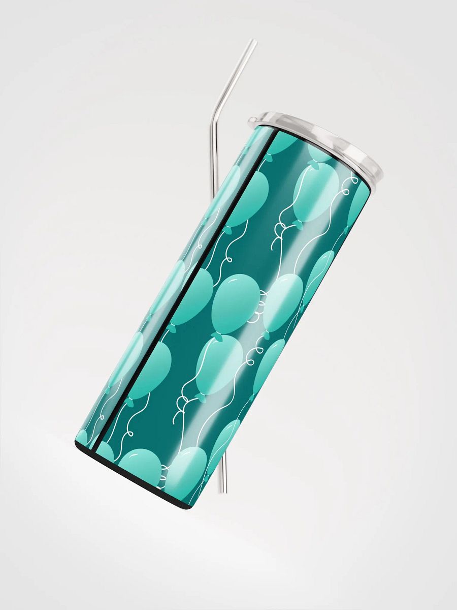 Party Time! Floating Balloons 20 oz Tumbler with Straw product image (5)