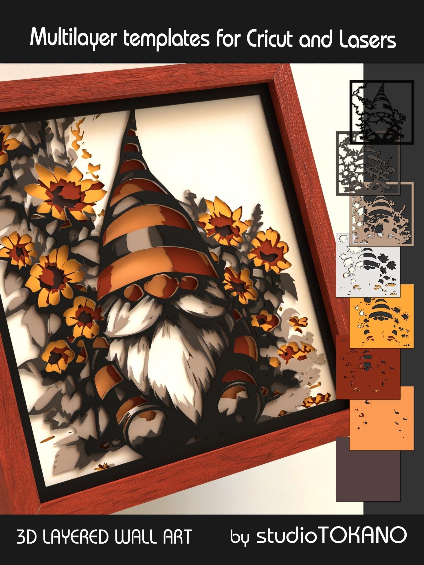 Gnome 3D layered Shadowbox product image (7)