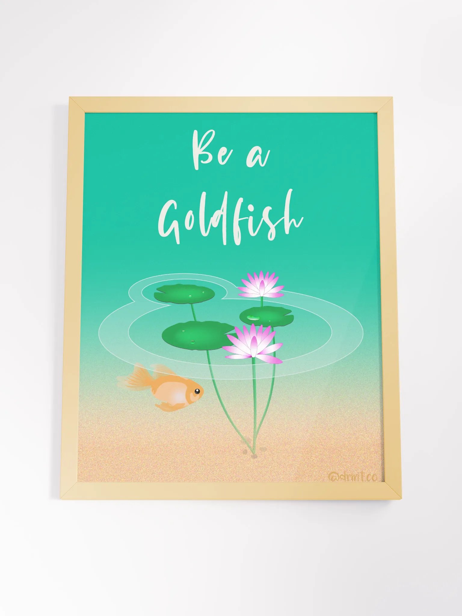 Be A Goldfish framed artwork by DrmtCo product image (4)