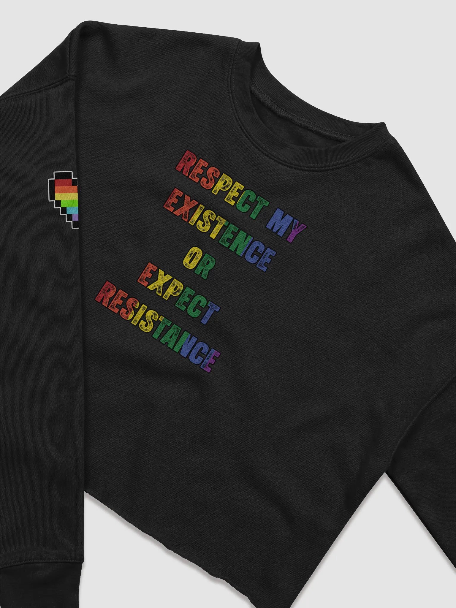 Respect my Existence or Expect Resistance - Crop Top Shirt product image (3)
