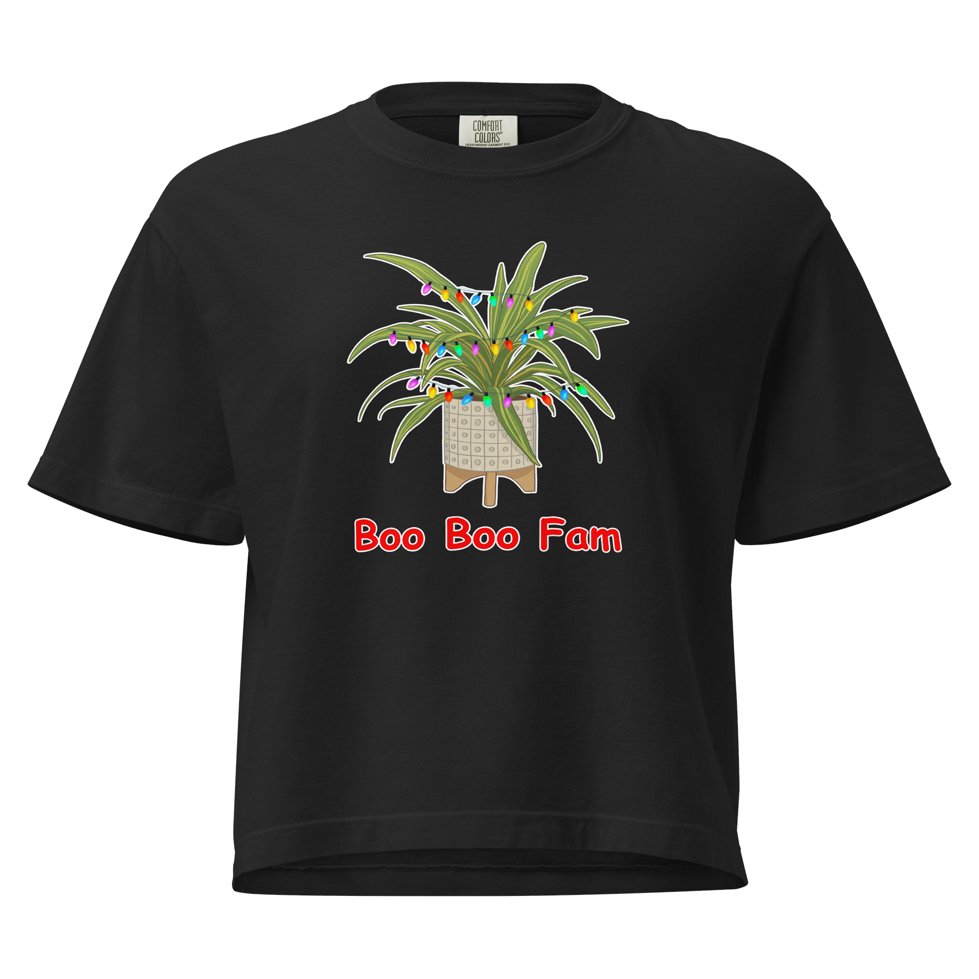 Women's Dragon Plant Christmas Lights Boxy Tee product image (1)