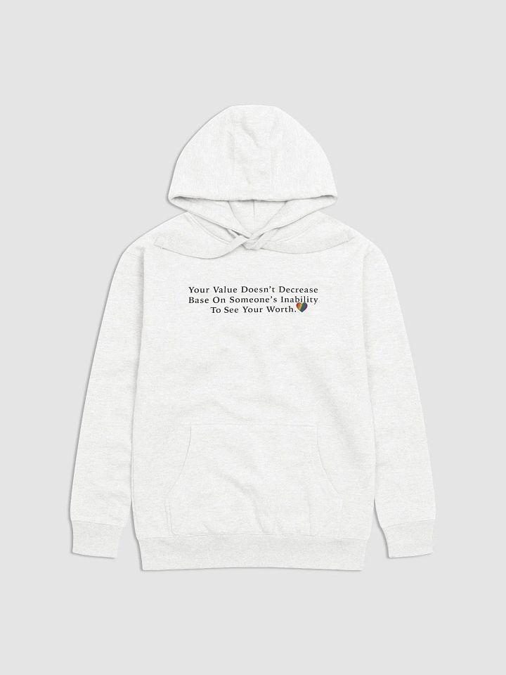 Your Value Hoodie Black Letters product image (10)
