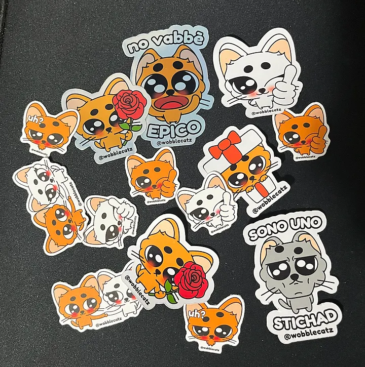 APPICCIMICI - Wobblecatz Stickers product image (2)