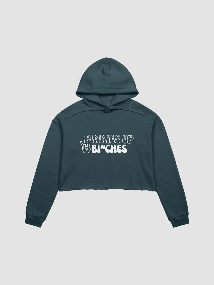 Pinkies up Crop Hoodie product image (4)