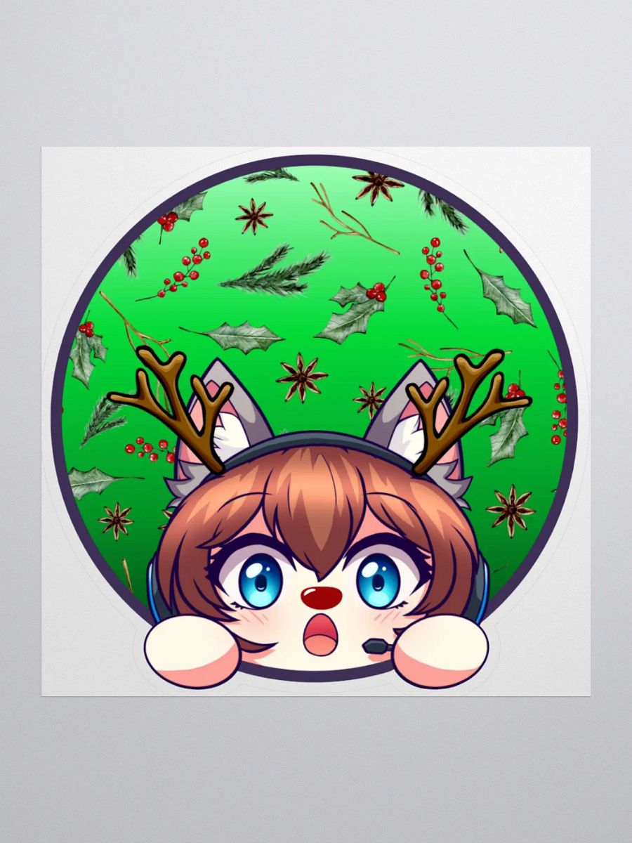 Rudolph Cat Sticker product image (3)
