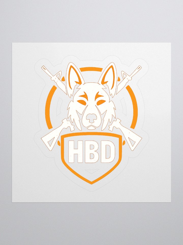 HBD Gaming Transparent Dog Head Decal product image (1)
