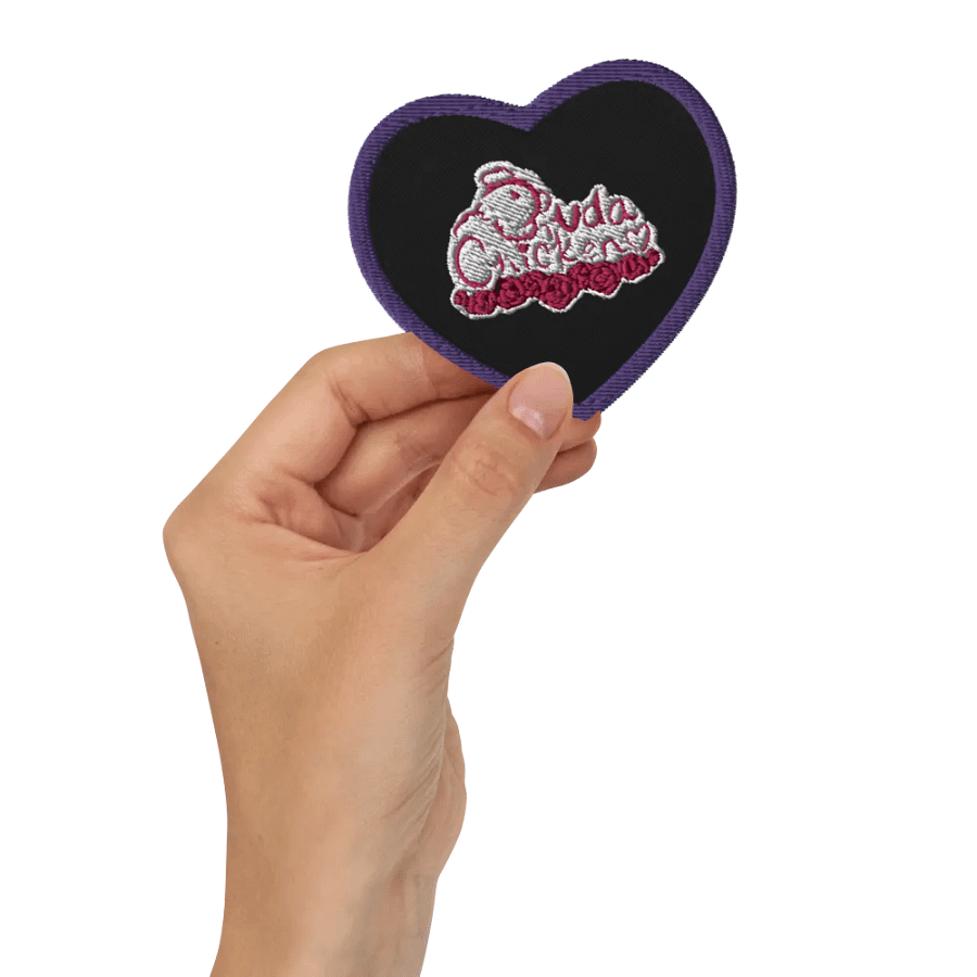 Quirky Chicken Love Embroidered Patch product image (3)