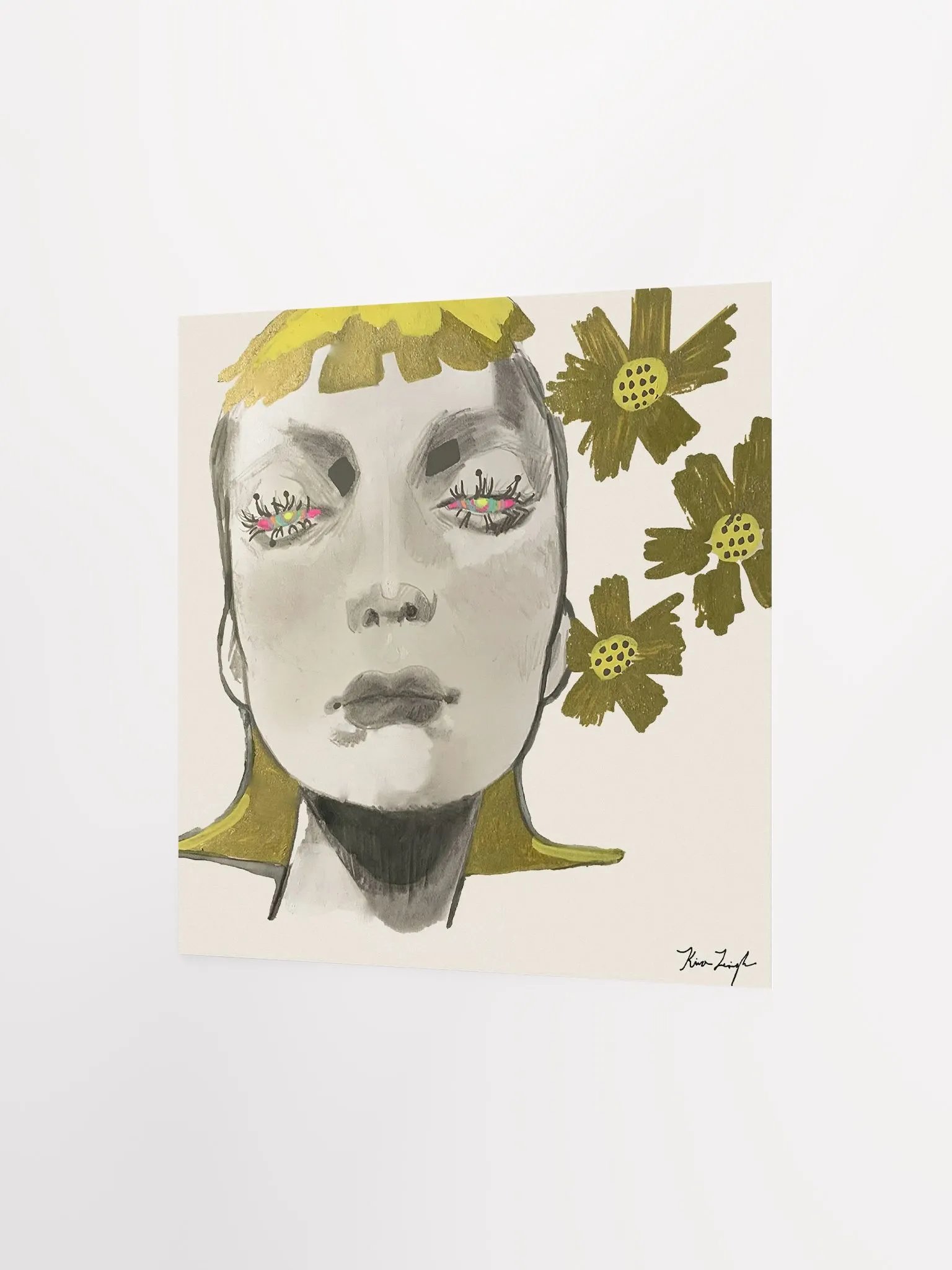 Golden Daisies Square Matte Print product image (8)