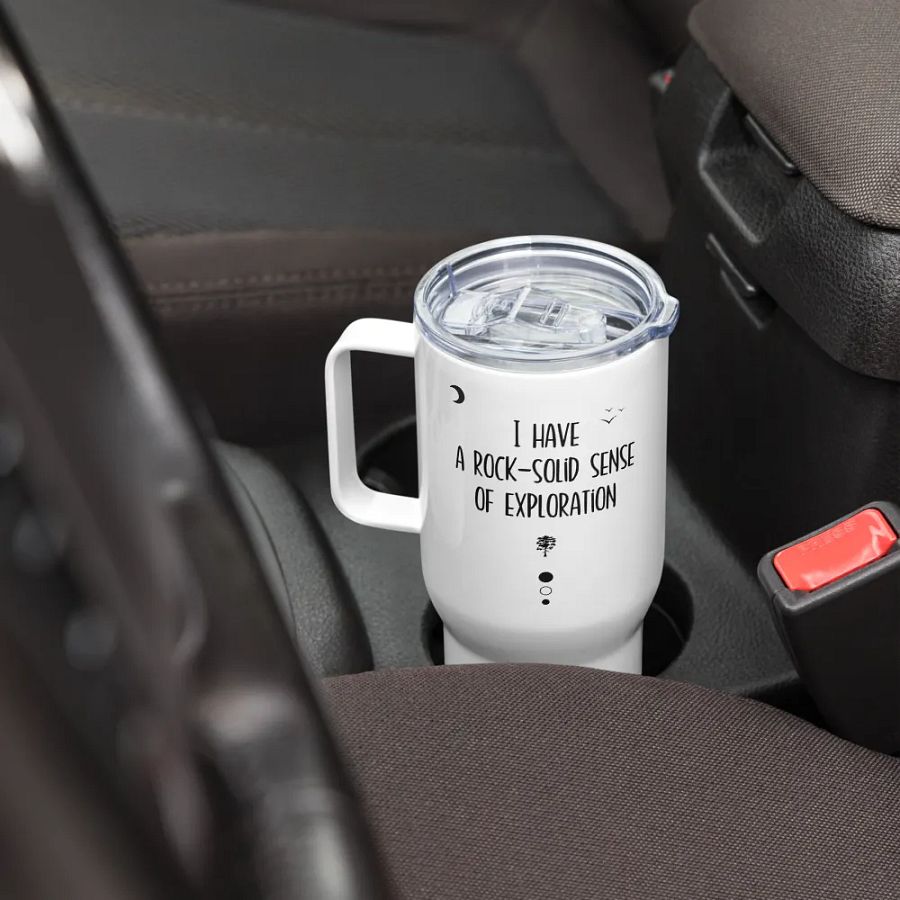 Travel tumbler with handle for a mountain hiker product image (3)