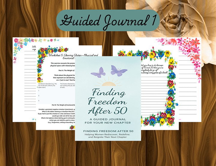 Finding Freedom After 50 Digital Bundle | Life Planner, Journals & Affirmations for Women 50+ | Self-Love, Joy & Confidence Kit product image (2)