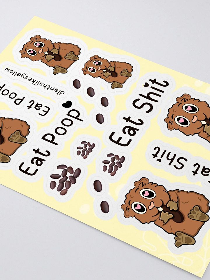 Guinea Pig Poops Sticker Sheet product image (2)