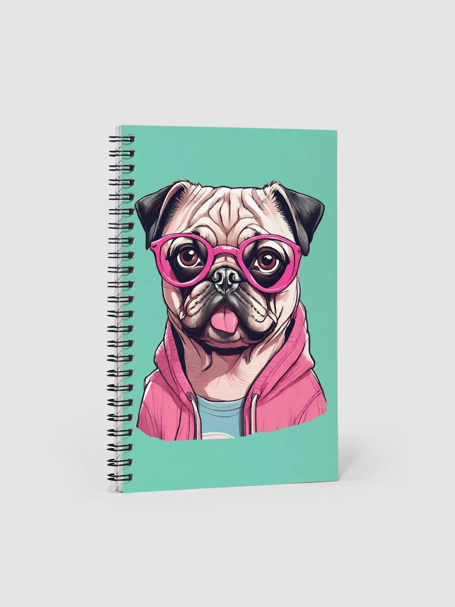 Geeky Pug Spiral Notebook product image (2)