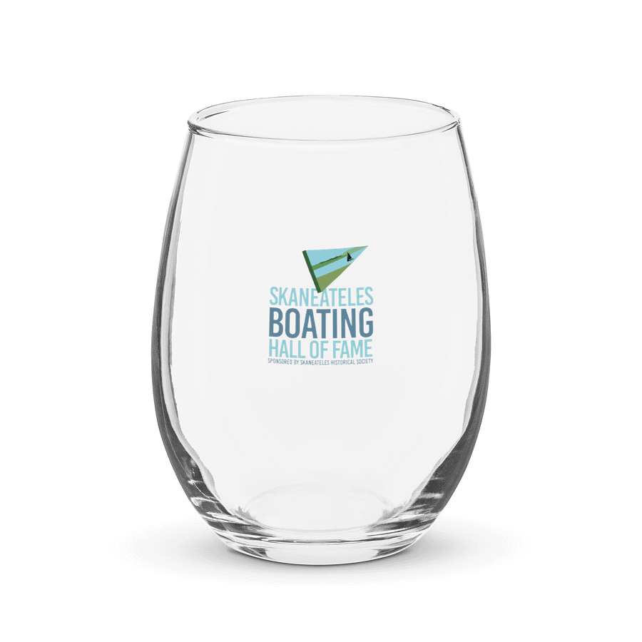 BHOF Sailboat Logo Stemless Wine Glass product image (1)