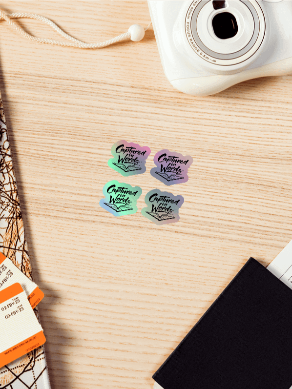 Captured in Words - Kiss-Cut Holographic Sticker Sheet product image (4)