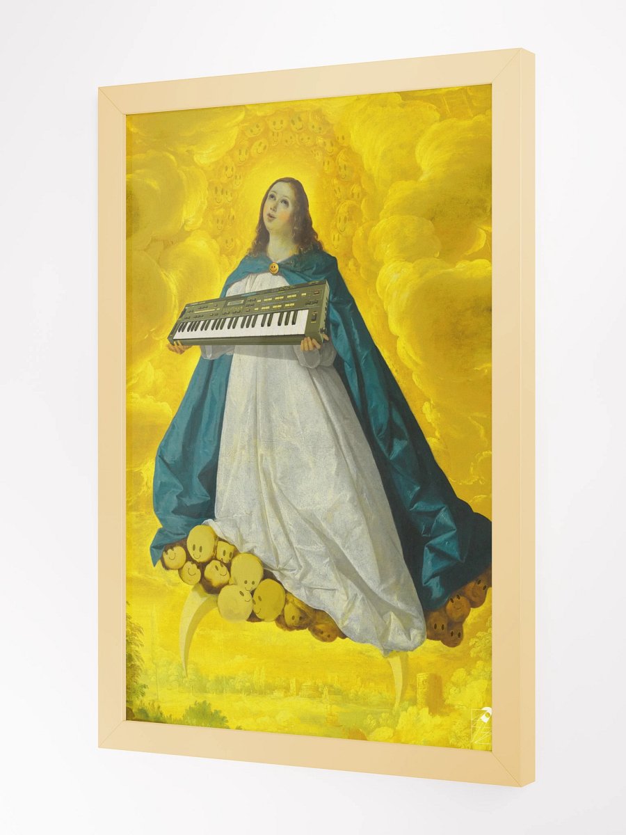 Immaculate conCZeption, Casio cz-101 classic synth Tribute by Frank Fonik, Techno EDM Framed High Quality Matte Poster product image (1)