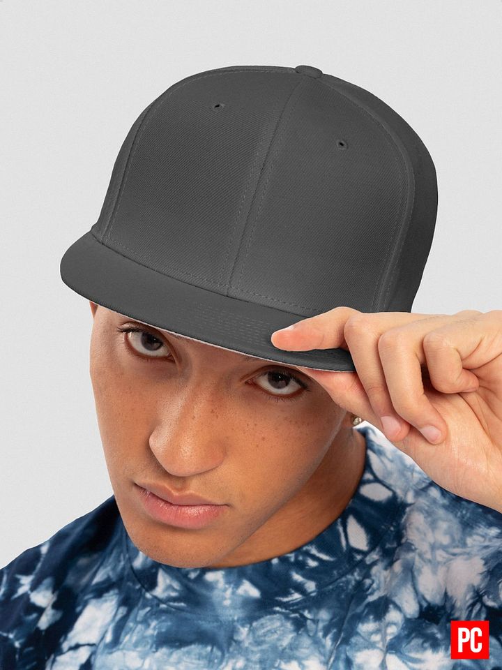 Plain Color Grey Wool Blend Snapback Cap product image (1)