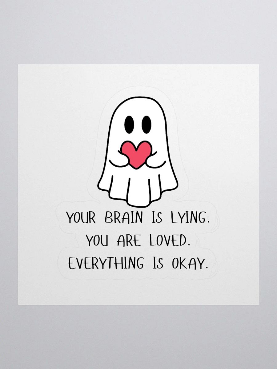 Lying Brain Sticker product image (1)