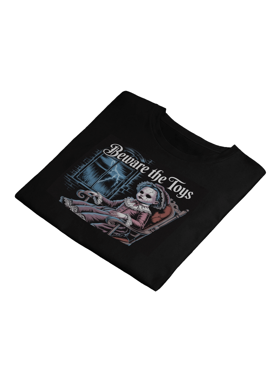 Midnight Veil Designs Women's Gothic 'Beware the Toys' Crop Top - Black, XS-XL product image (4)