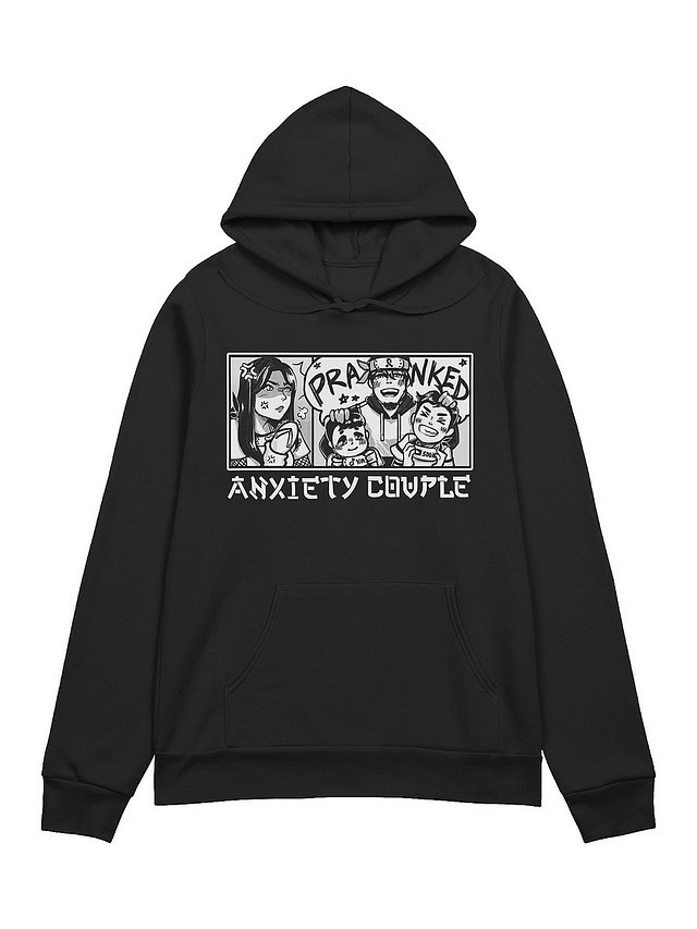 Anxiety Couple Hoodie (Black) product image (1)