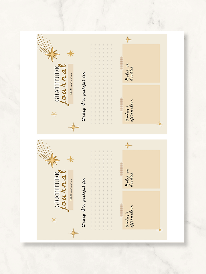 Daily Gratitude Journal Page product image (2)