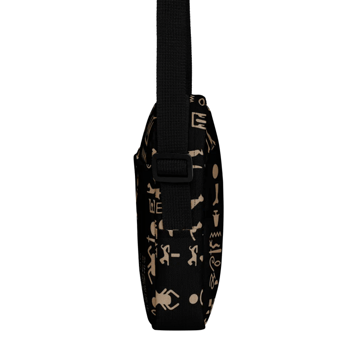 Isis Black Hieroglyphs All-Over Print Crossbody Bag product image (2)