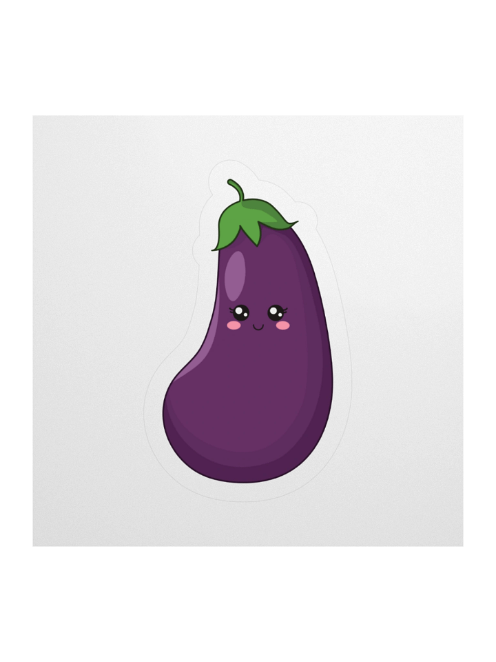 Aubrey the Aubergine™ Kiss Cut Sticker product image (2)