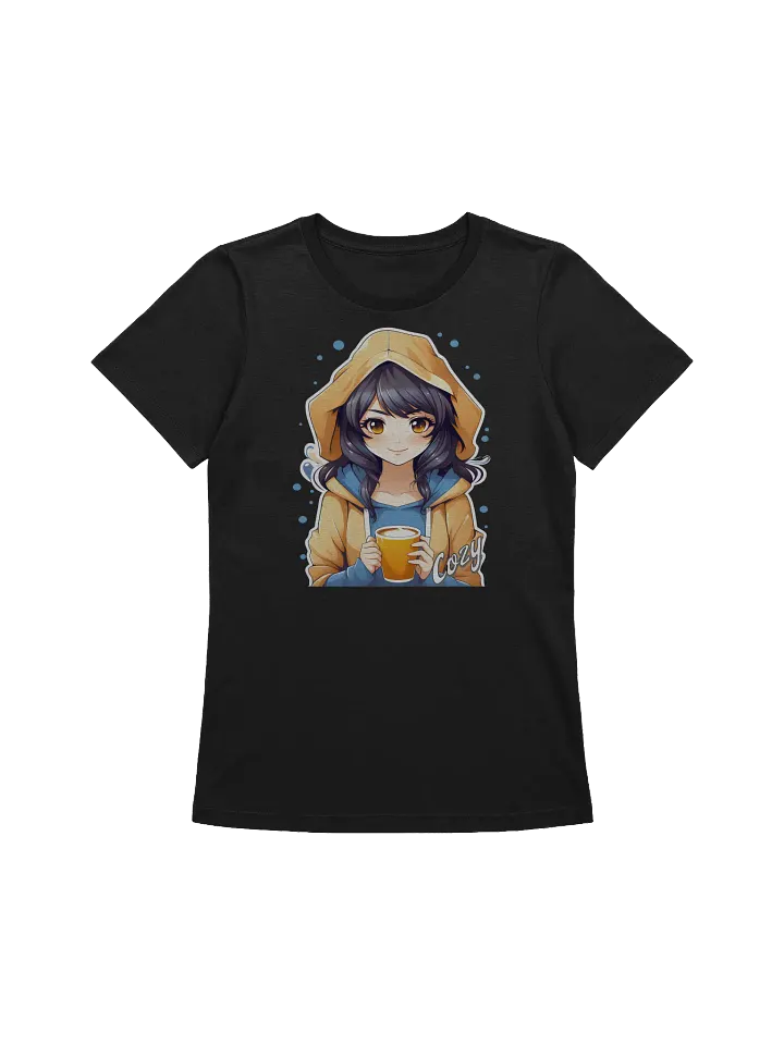 Cozy Kawaii Anime Girl v2 - Bella Canvas Women's Supersoft Relaxed-fit T-Shirt product image (2)