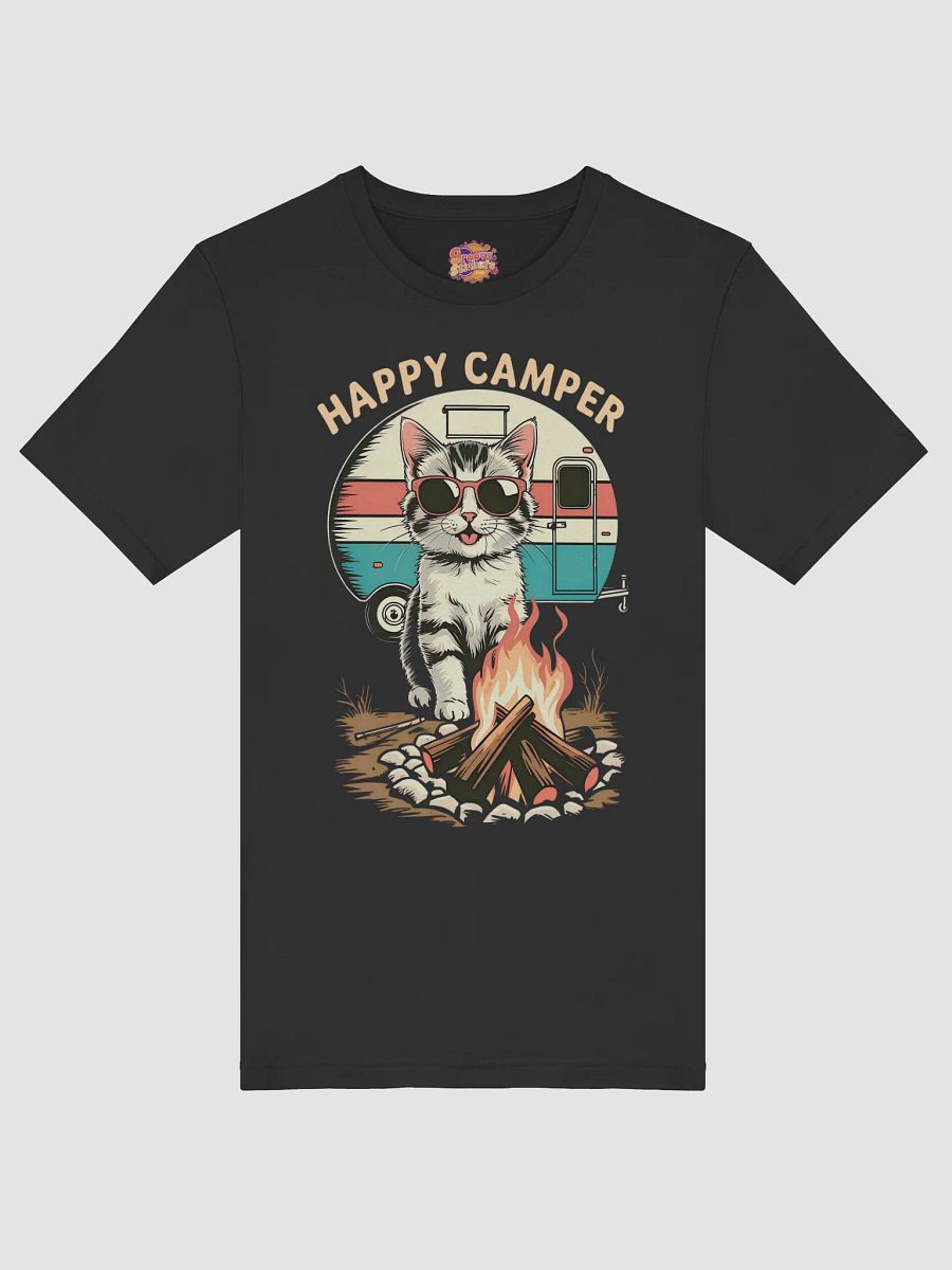 Retro Happy Camper cat T-Shirt product image (39)